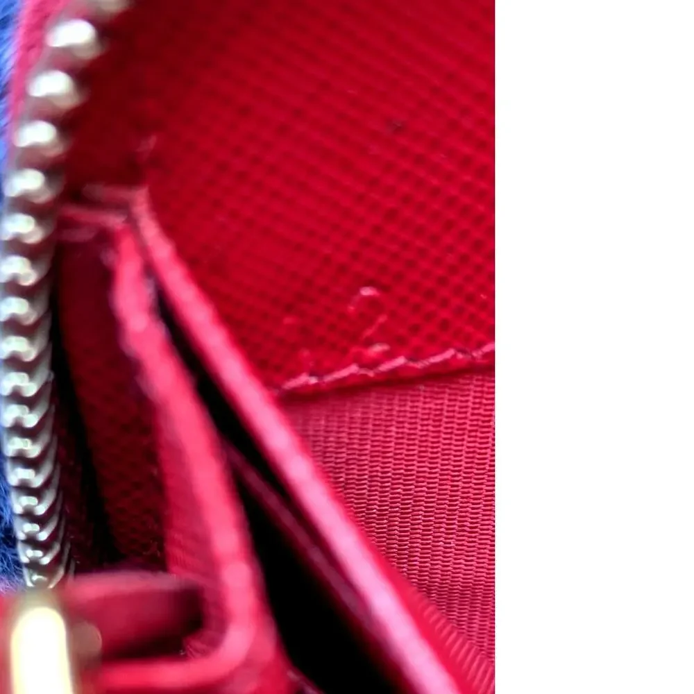 Prada Saffiano Leather Fiocco Zip-Around Wallet